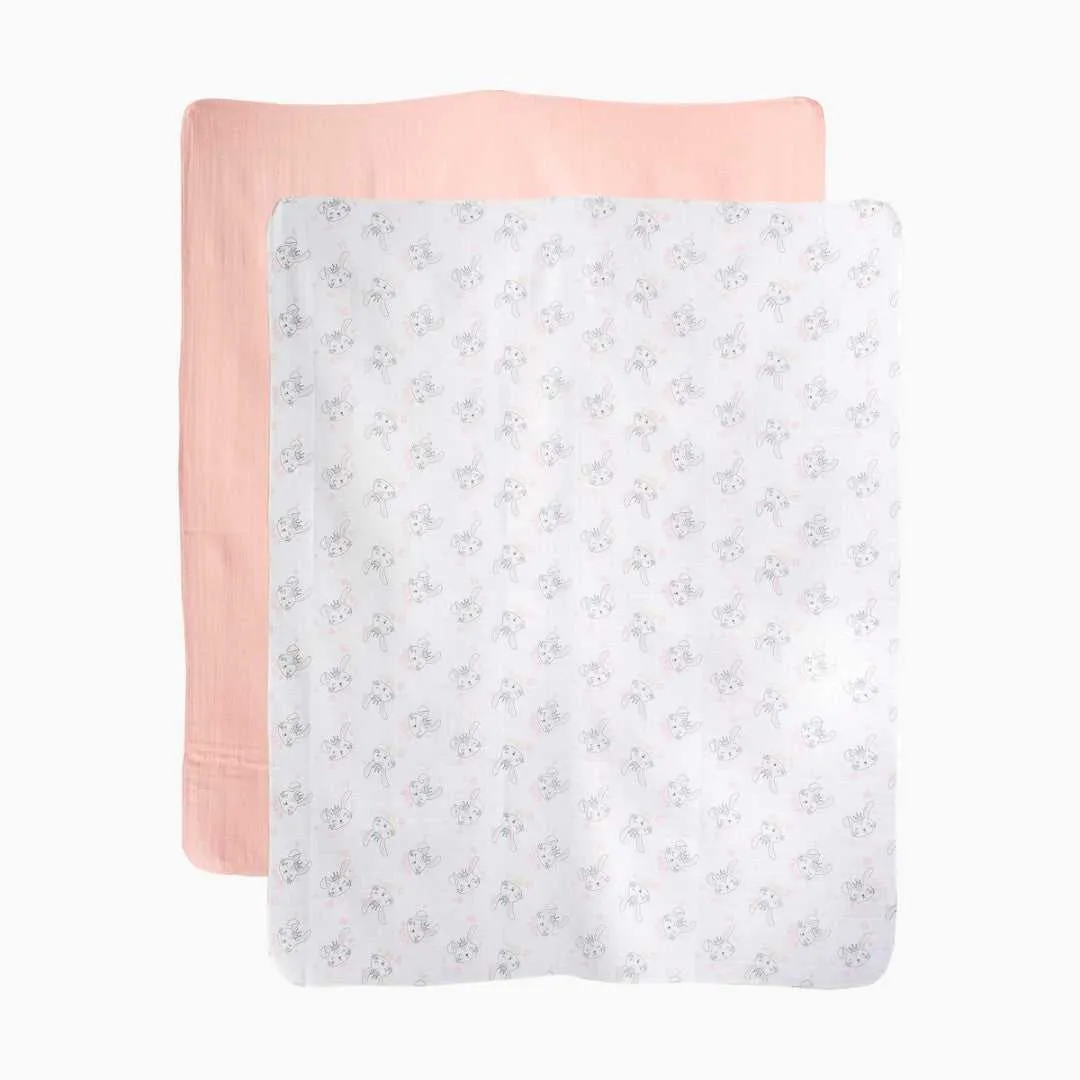 2pk Muslin Blankets - Fairy Bunny