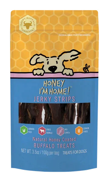 All American Pets Honey I'm Home JERKY STRIPS