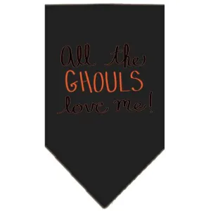 All The Ghouls Screen Print Bandana Black Large