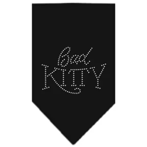 Bad Kitty Rhinestone Bandana Black Small