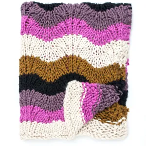 Bernat Knit Big Waves Throw