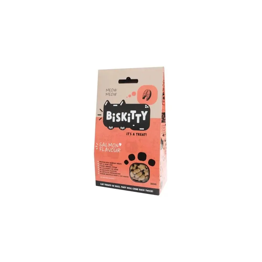 BisKitty Salmon Dry Cat Treat 200g