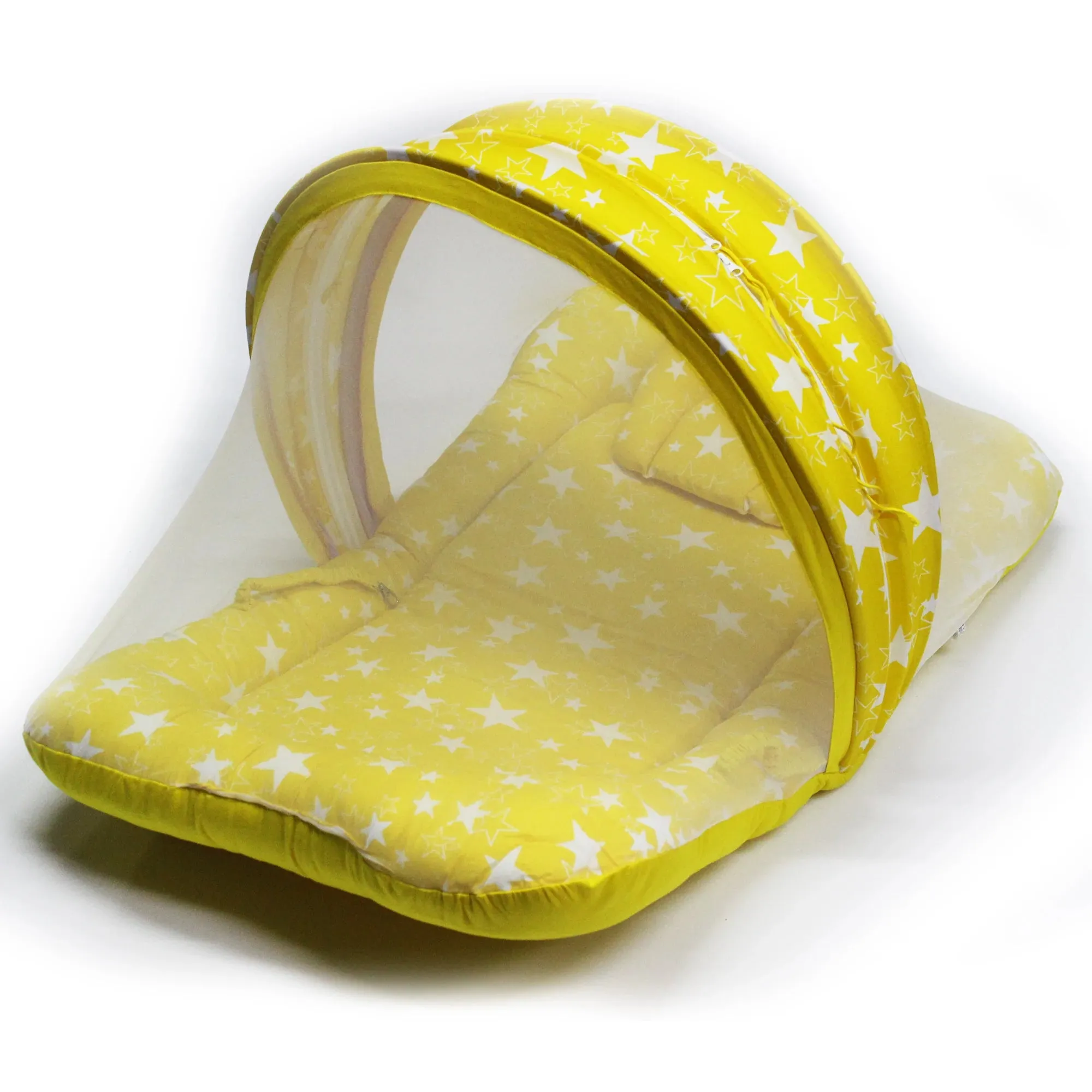 Born Star Yellow Mosquito Net and Quilt - Combo Set