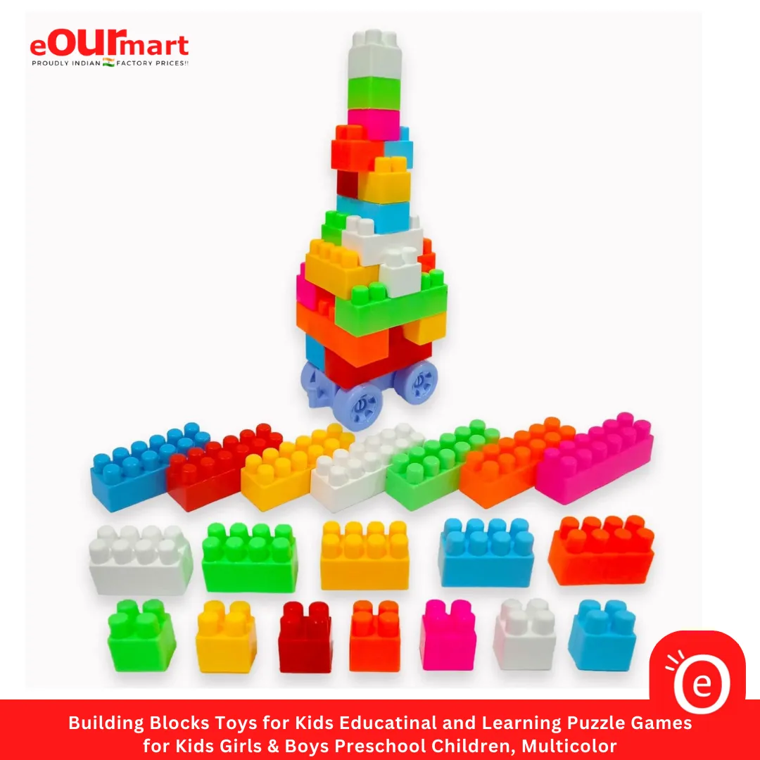 Building Blocks Toys for Kids Educatinal and Learning Puzzle Games for Kids Girls & Boys Preschool Children, Multicolor