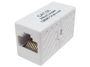 CAT5E Inline Crossover Coupler, Unshielded, White