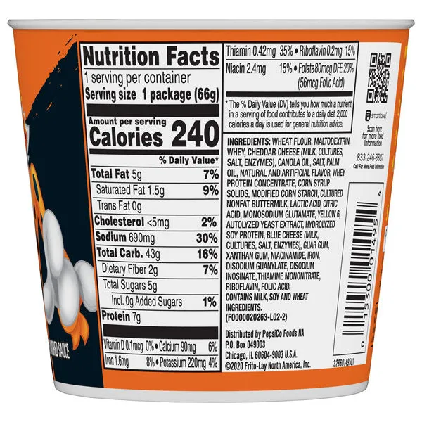 Cheetos Mac 'N Cheese, Bold & Cheesy Flavor, 2.32 oz Cup