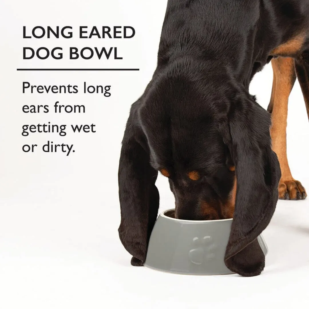 Classic 2 Piece Long Eared Dog Food & Water Bowl - Cream