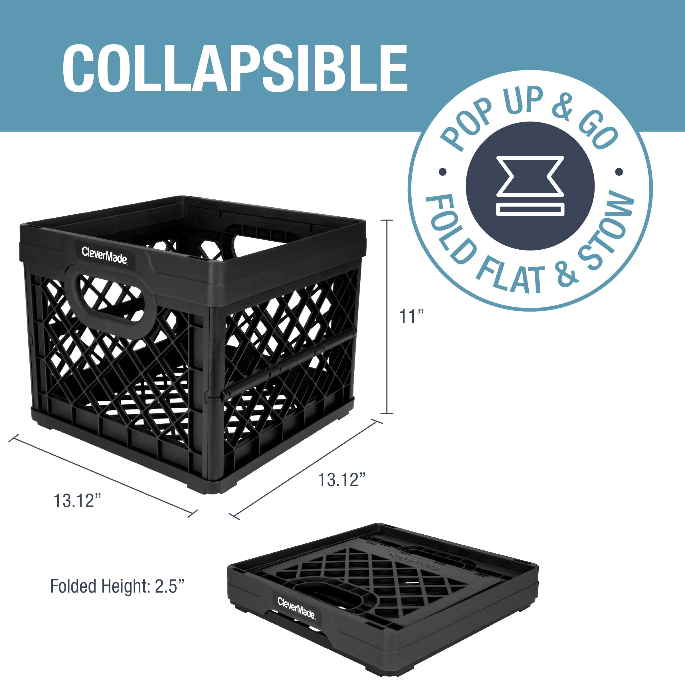 Collapsible Milk Crate