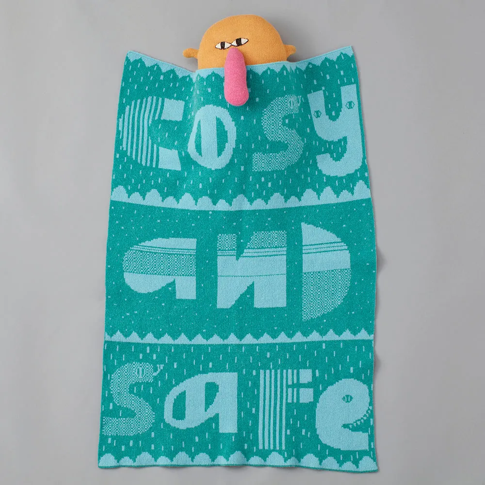 Cosy and Safe Mini Blanket - Blue & Green