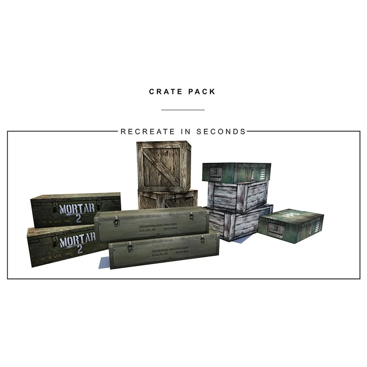 Crate Pack Pop-Up 1:12 Scale Diorama - Extreme Sets