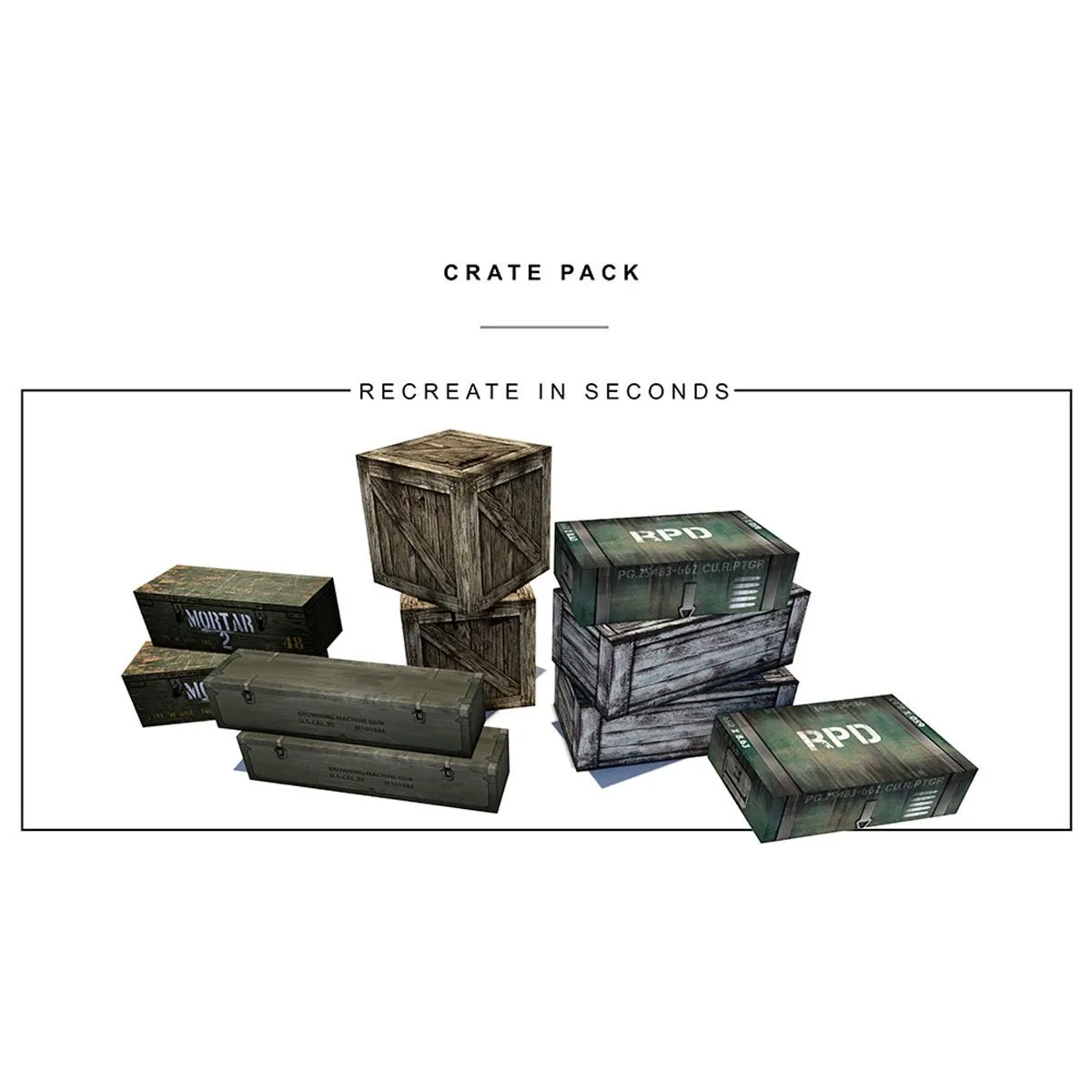 Crate Pack Pop-Up 1:12 Scale Diorama - Extreme Sets