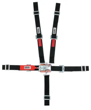 Crow 5-Way Quarter Midget 2" Latch & Link Harness - SFI 16.2 - Red