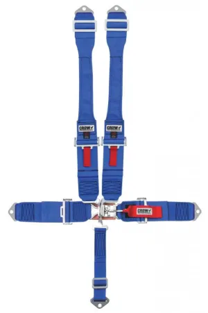 Crow 5-Way Standard 3" Latch & Link - Dog Bone Harness - Blue