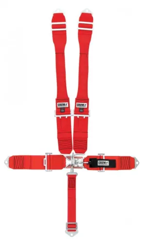 Crow 5-Way Standard 3" Latch & Link - Dog Bone Harness - Red