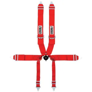 Crow 6-Way Latch & Link 2" Formula/Indy Car Harness - Red