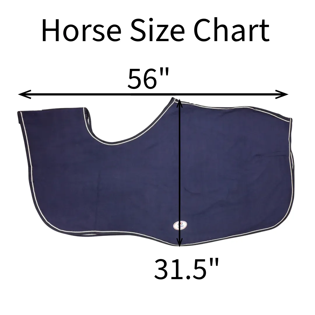 Derby Originals Classic Horse Polar Fleece Keyhole Quarter Sheet Exercise Rug