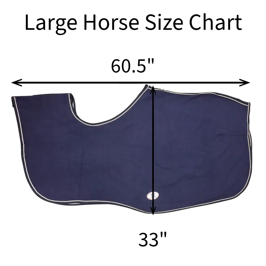 Derby Originals Classic Horse Polar Fleece Keyhole Quarter Sheet Exercise Rug