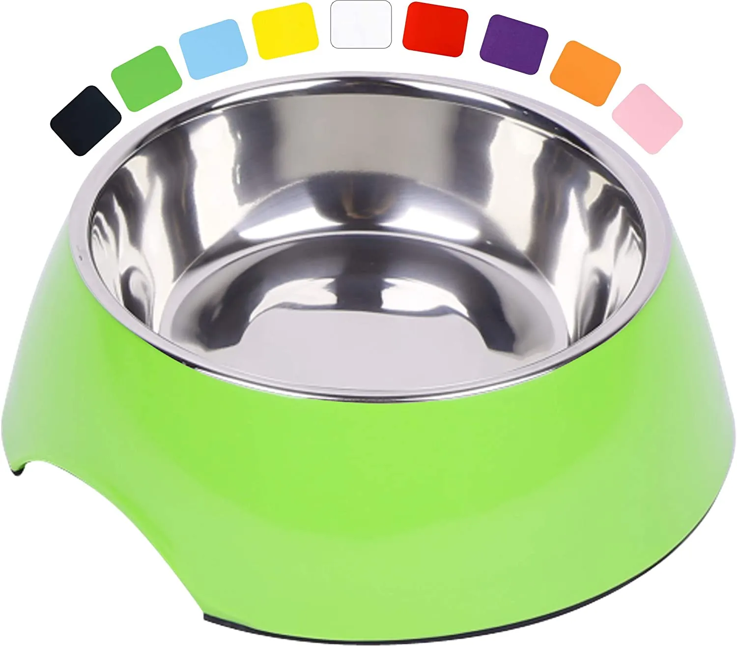 Dog Feeding Bowl - Non Slip And Dishwasher Safe Melamine Base With Removable