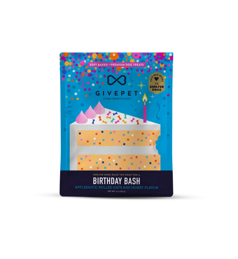 GIVEPET BIRTHDAY BASH 6 oz SOFT TREAT