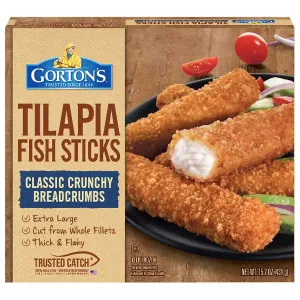 Gorton's Crunchy Breaded Tilapia Fish Sticks, 15.2 oz