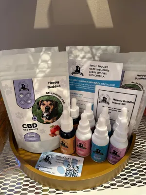 Happy Buddies CBD Drops and Treats for Dogs and Cats - VARIOUS TYPES