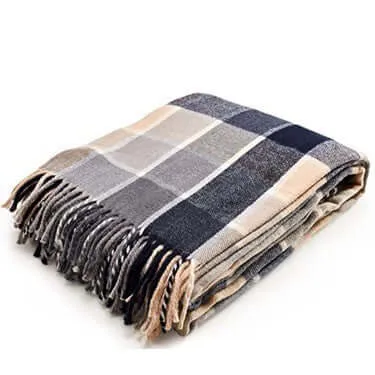 Highlands Collection Tartan Plaid Design Turkish Throw Blanket