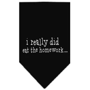 I really did eat the Homework Screen Print Bandana Black Small