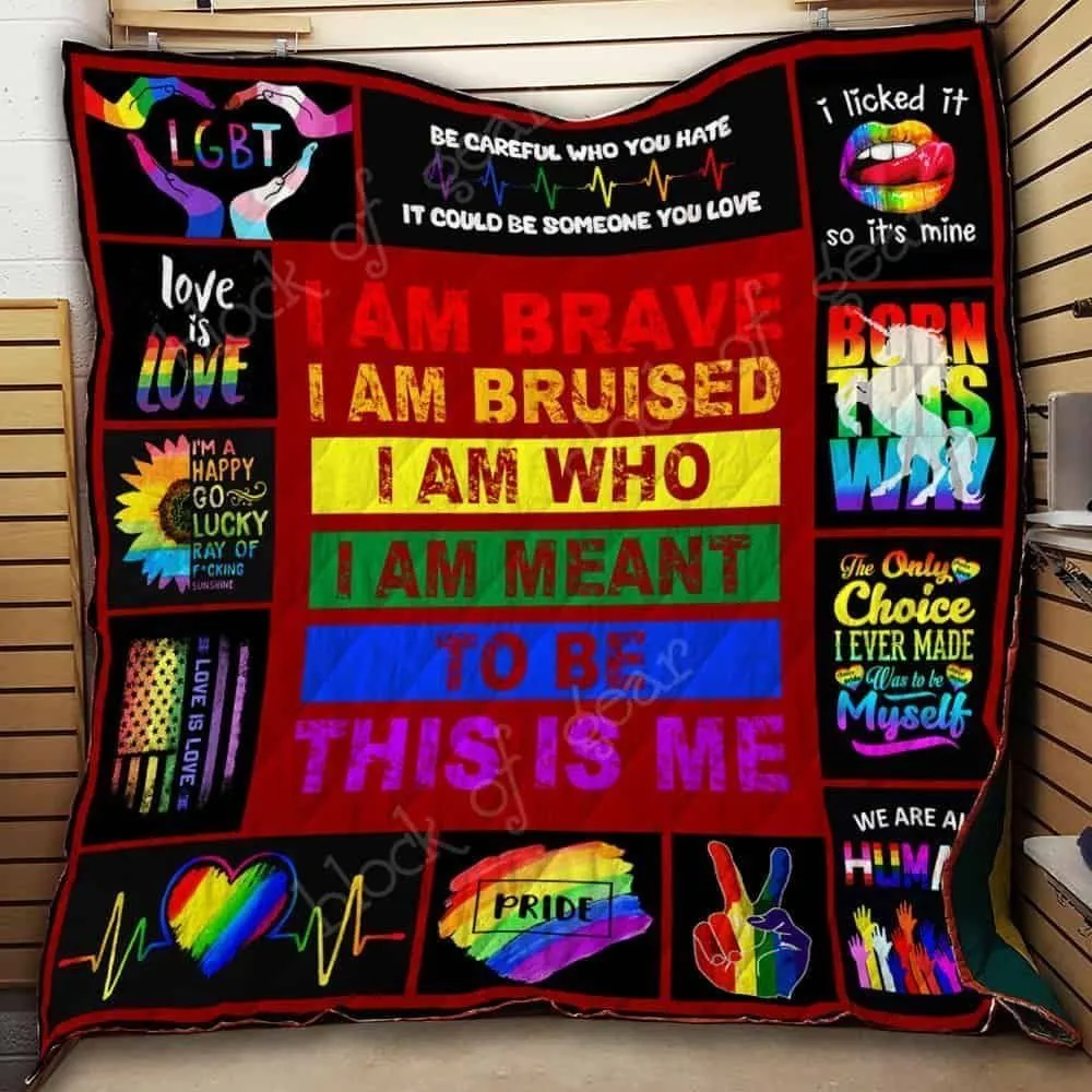 Lgbt Quilt Blanket We Are Human Love Is Love Blanket, I Lick It So It Is Mine Blanket Gifts For Pride Month