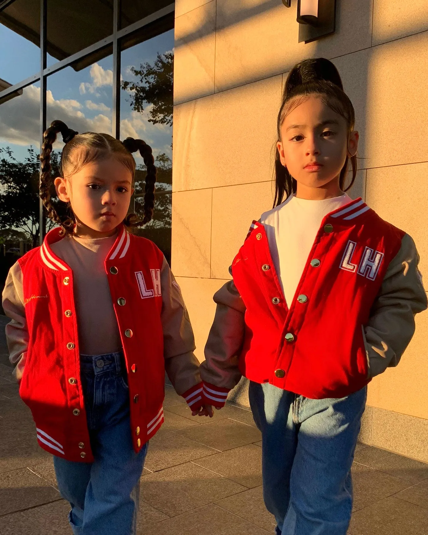 Lil Hommé Kid's MVP Varsity Jacket Red