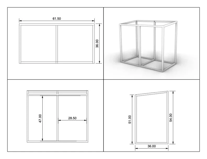 Mahogany Trash Enclosure