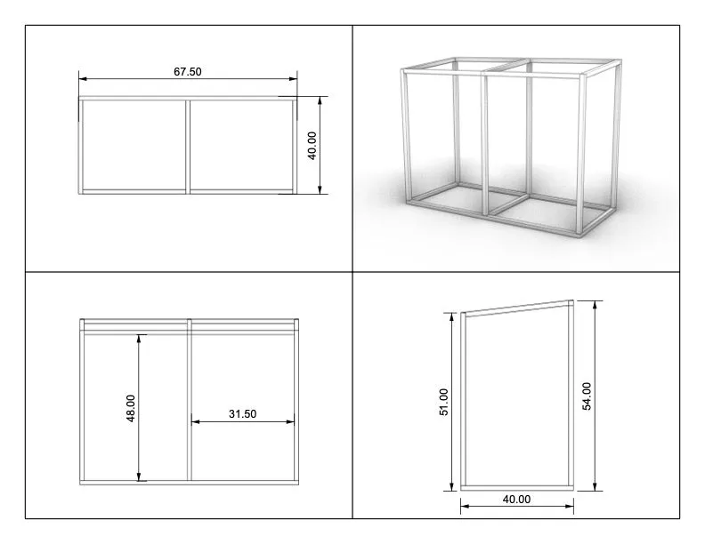 Mahogany Trash Enclosure