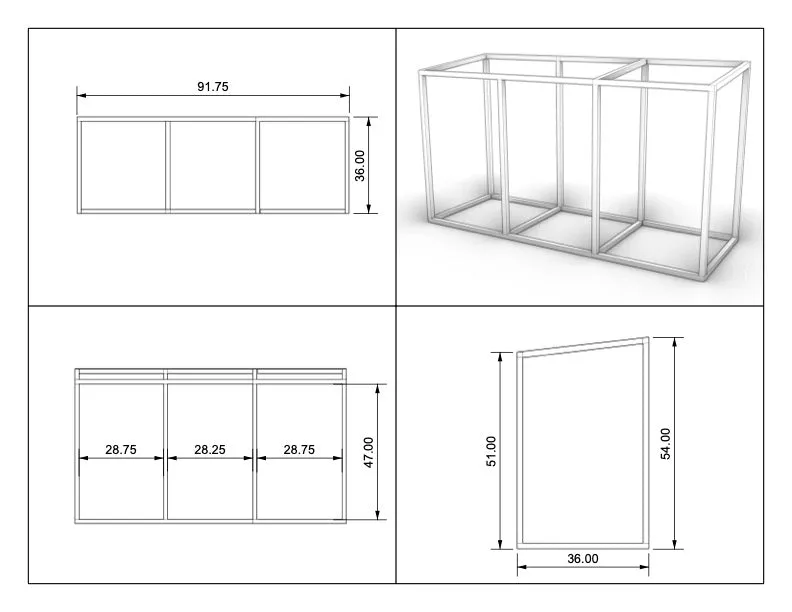 Mahogany Trash Enclosure