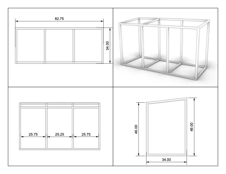 Mahogany Trash Enclosure