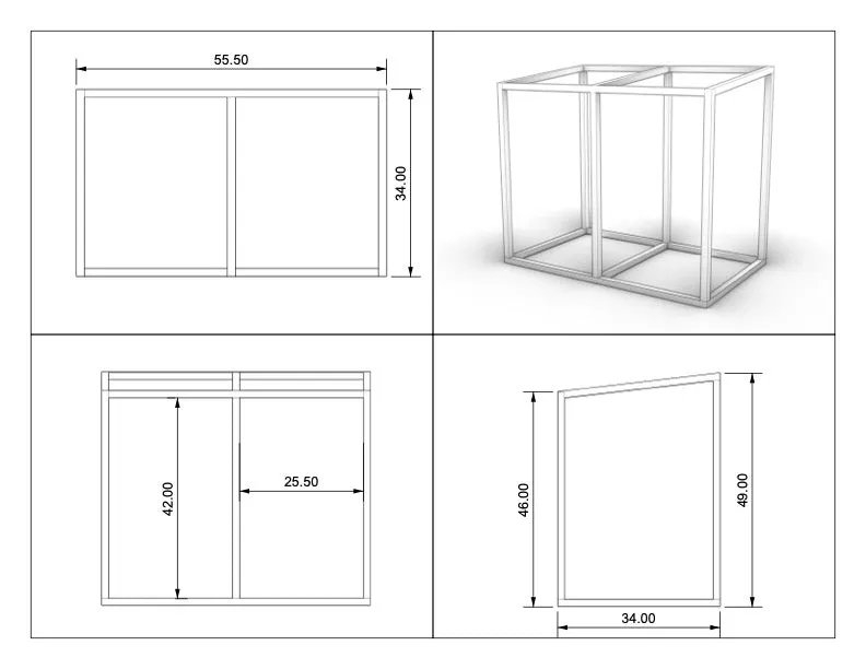 Mahogany Trash Enclosure