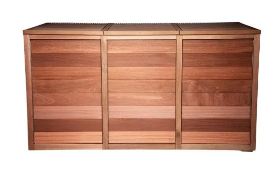 Mahogany Trash Enclosure