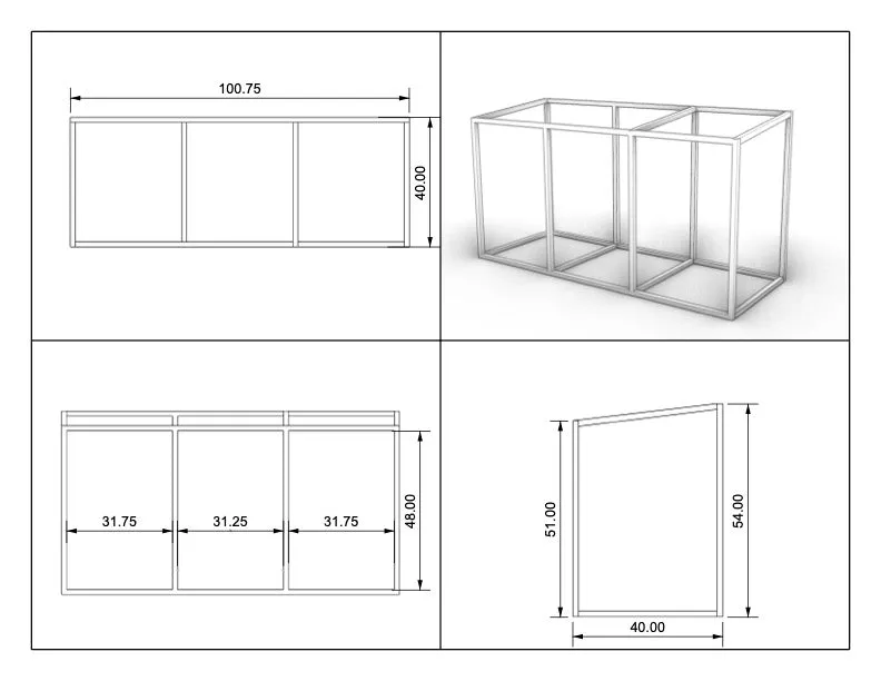 Mahogany Trash Enclosure