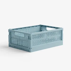 MIDI FOLDING CRATE // CRYSTAL BLUE