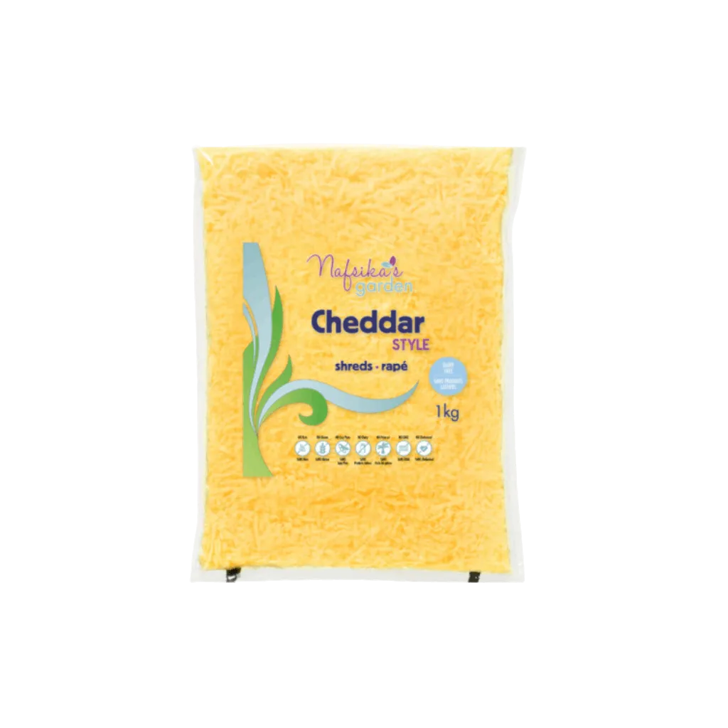 Nafsika's Garden Cheddar Shreds 1kg