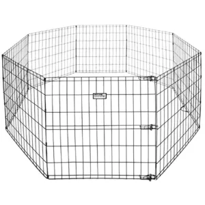 NutraPet High Lightweight Exercise Pen for Dogs and Cats (Black)