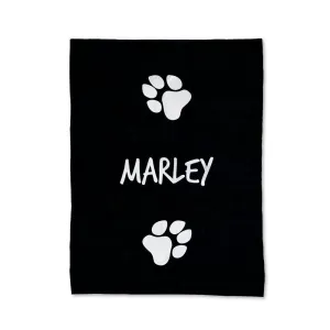 Paw Prints - Dog Blanket - Large