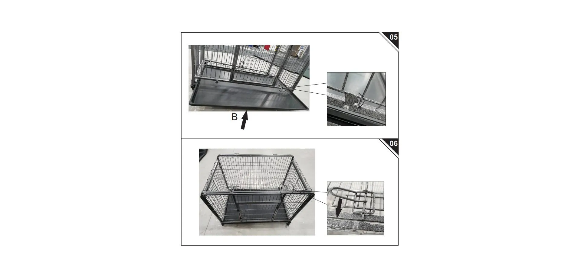 PawHut Dog Cage D02-052V02 810 x 1250 x 760 mm Grey