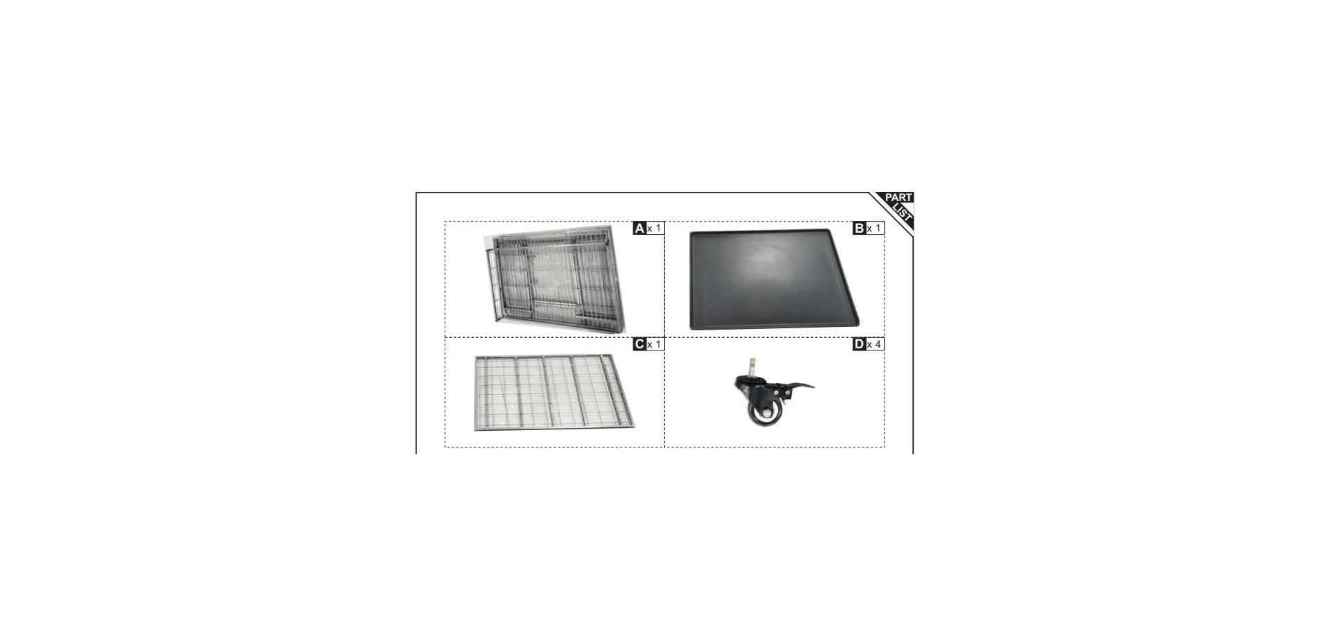 PawHut Dog Cage D02-052V02 810 x 1250 x 760 mm Grey