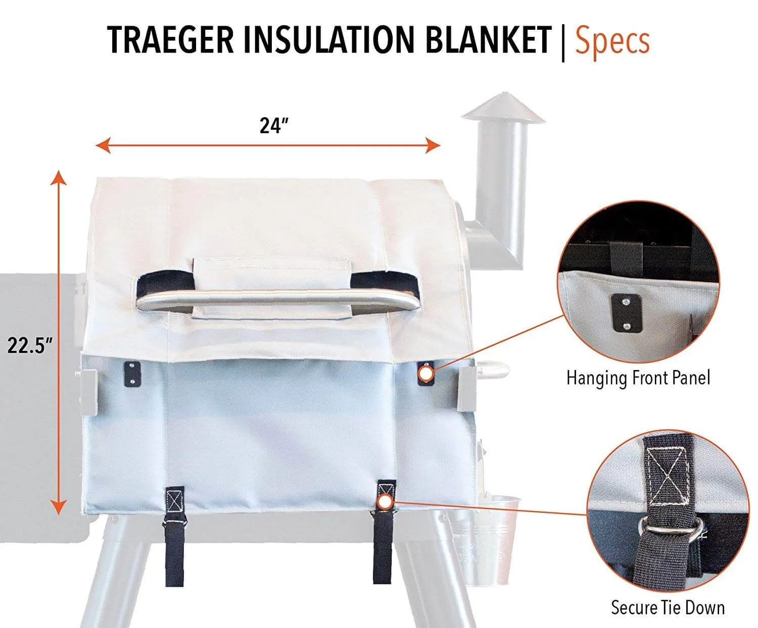 Pellet Grill/Smoker Insulation Blankets - Two Sizes