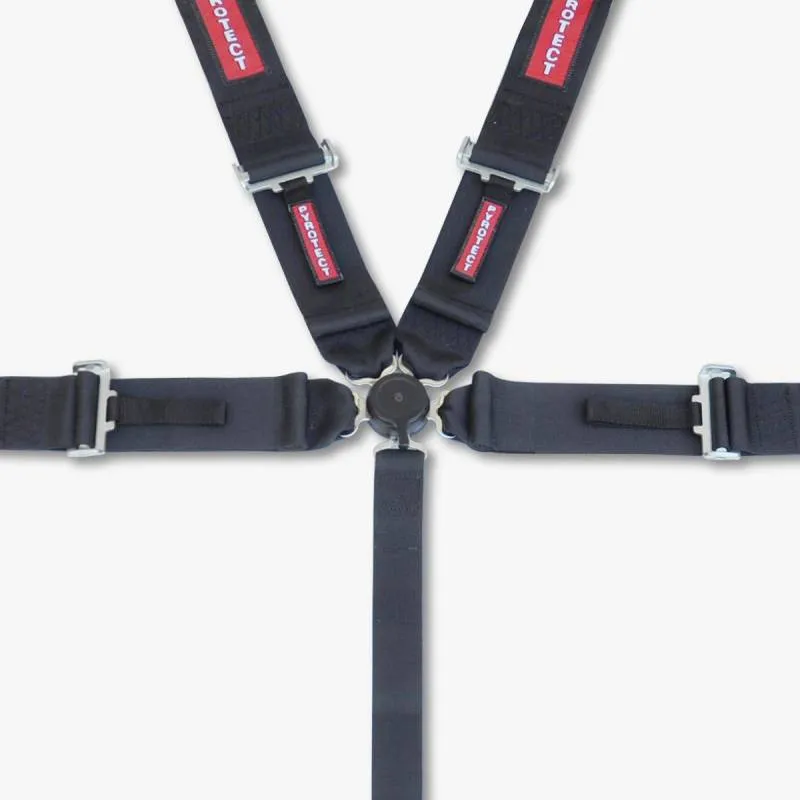 Pyrotect 5-Point Camlock Harness - 3" Width Lap - 2" to 3" HNR Ready Shoulder Harness - Pull Up Adjust - Red