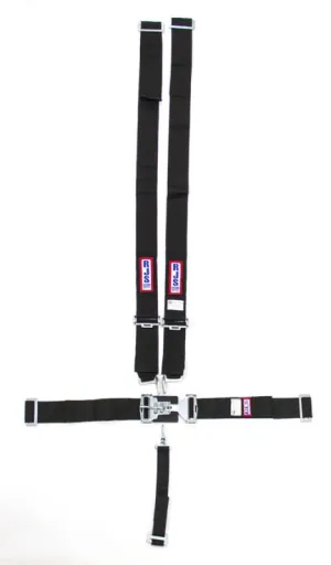 RJS 5-Point Harness System w/ 2" Anti-Sub Belt - Wrap Around Mount - Black