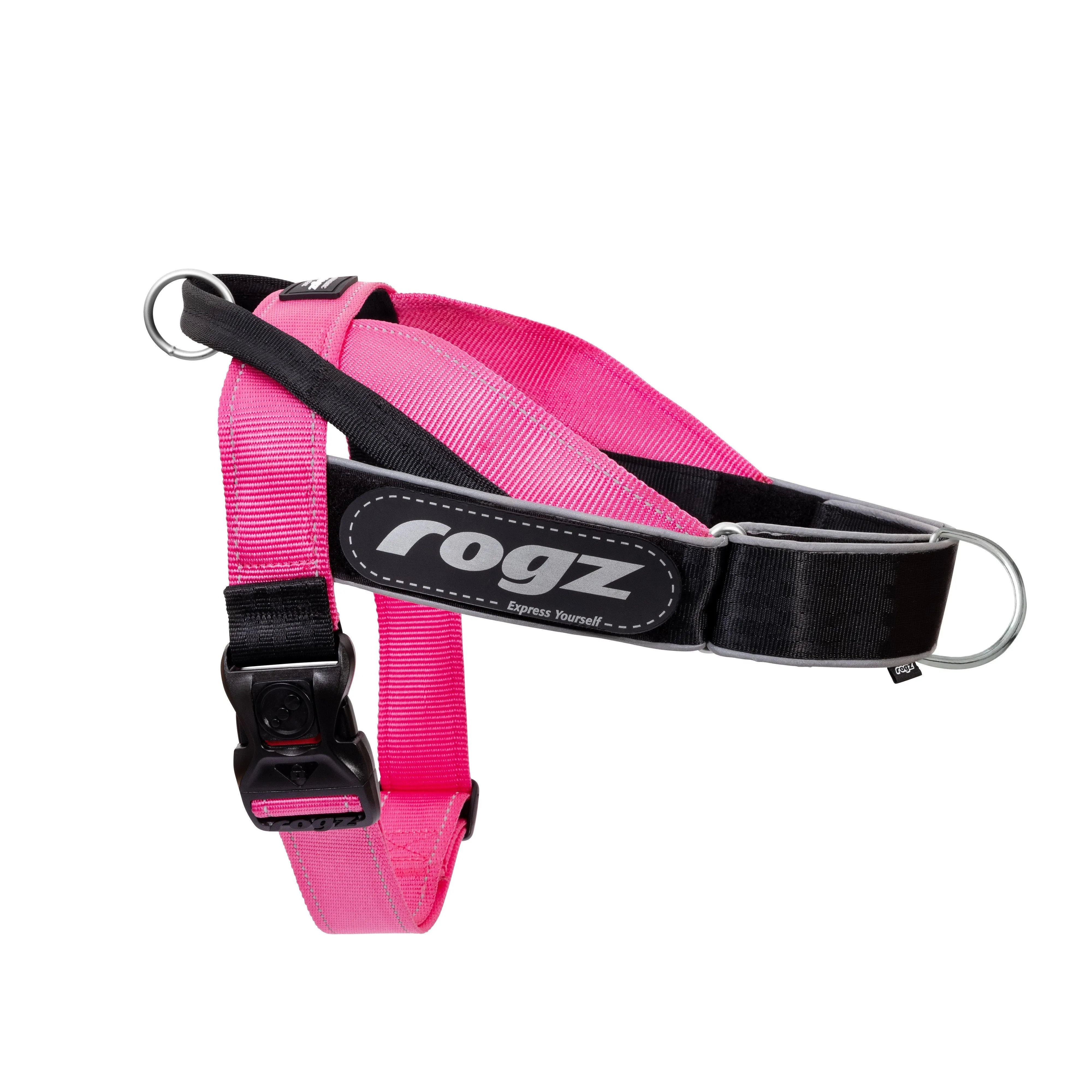 Rogz Utility LetzGo Personalised Harness Pink Lge=^._.^=