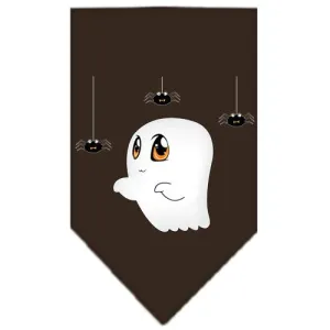 Sammy The Ghost Screen Print Bandana Brown Large