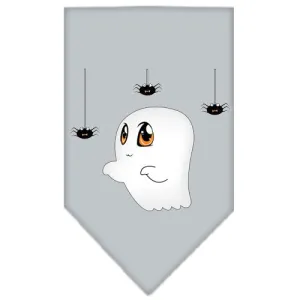 Sammy The Ghost Screen Print Bandana Grey Large