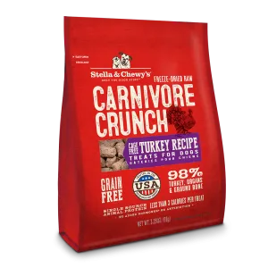 Stella & Chewy's Dog Treat - Carnivore Crunch Turkey Recipe 3.25oz