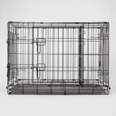 Wire Collapsible Dog Crate - Boots & Barkley